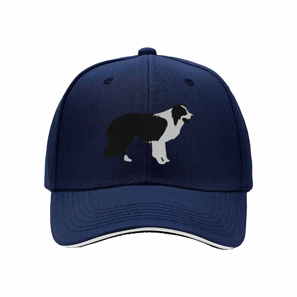 Border Collie Dog Print Men's Baseball Cap Gift for Dog Lovers - Image 2