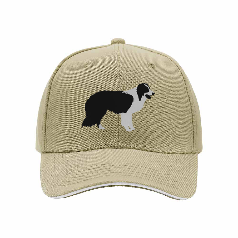 Border Collie Dog Print Men's Baseball Cap Gift for Dog Lovers - Image 4