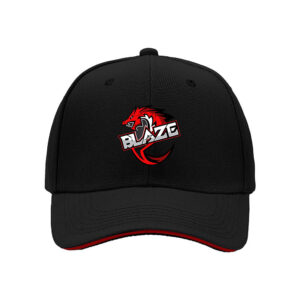 Blaze Dragon Logo Men's Baseball Cap Black Red Gift Hat