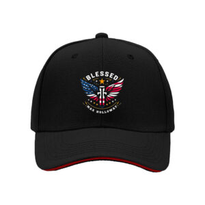 Blessed Max Holloway Wings USA Flag Men's Baseball Cap