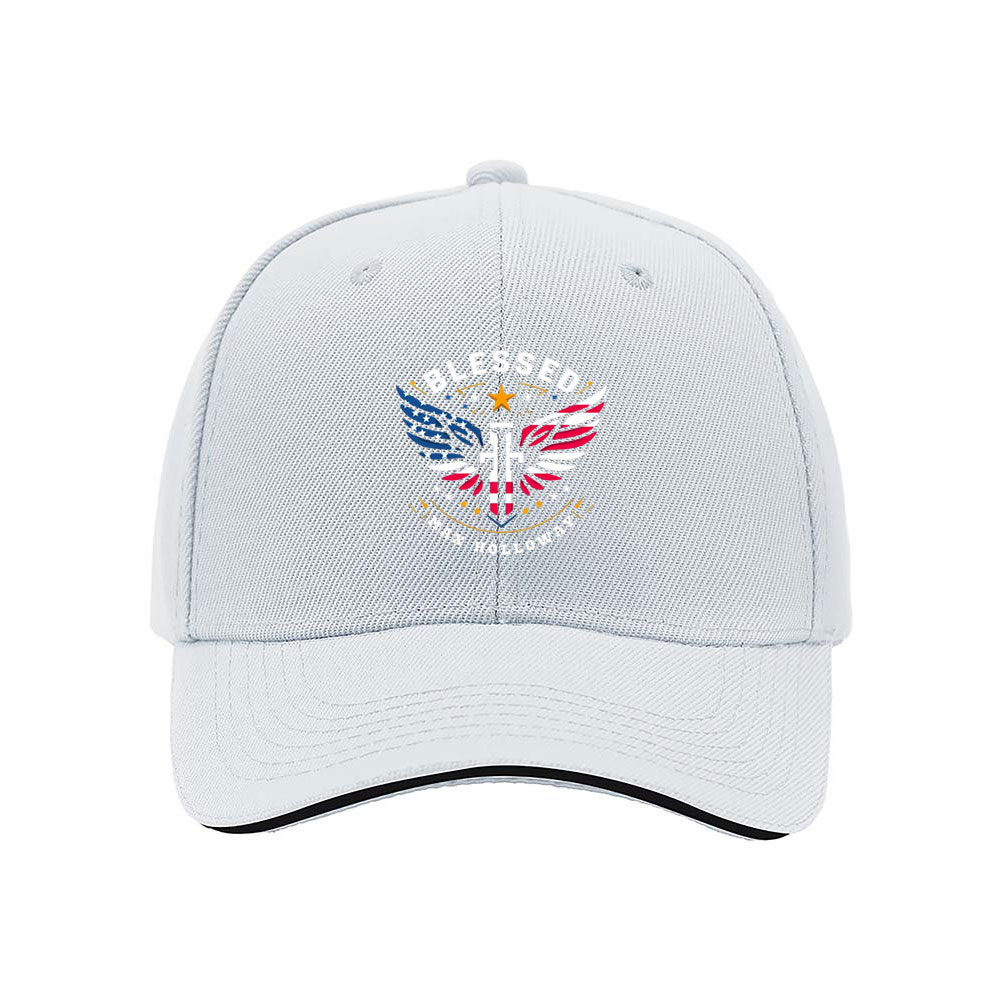 Blessed Max Holloway Wings USA Flag Men's Baseball Cap - Image 5