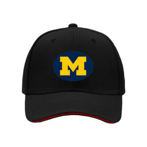 Michigan Wolverines Logo Men's Baseball Cap Black Yellow Blue Sport Gift