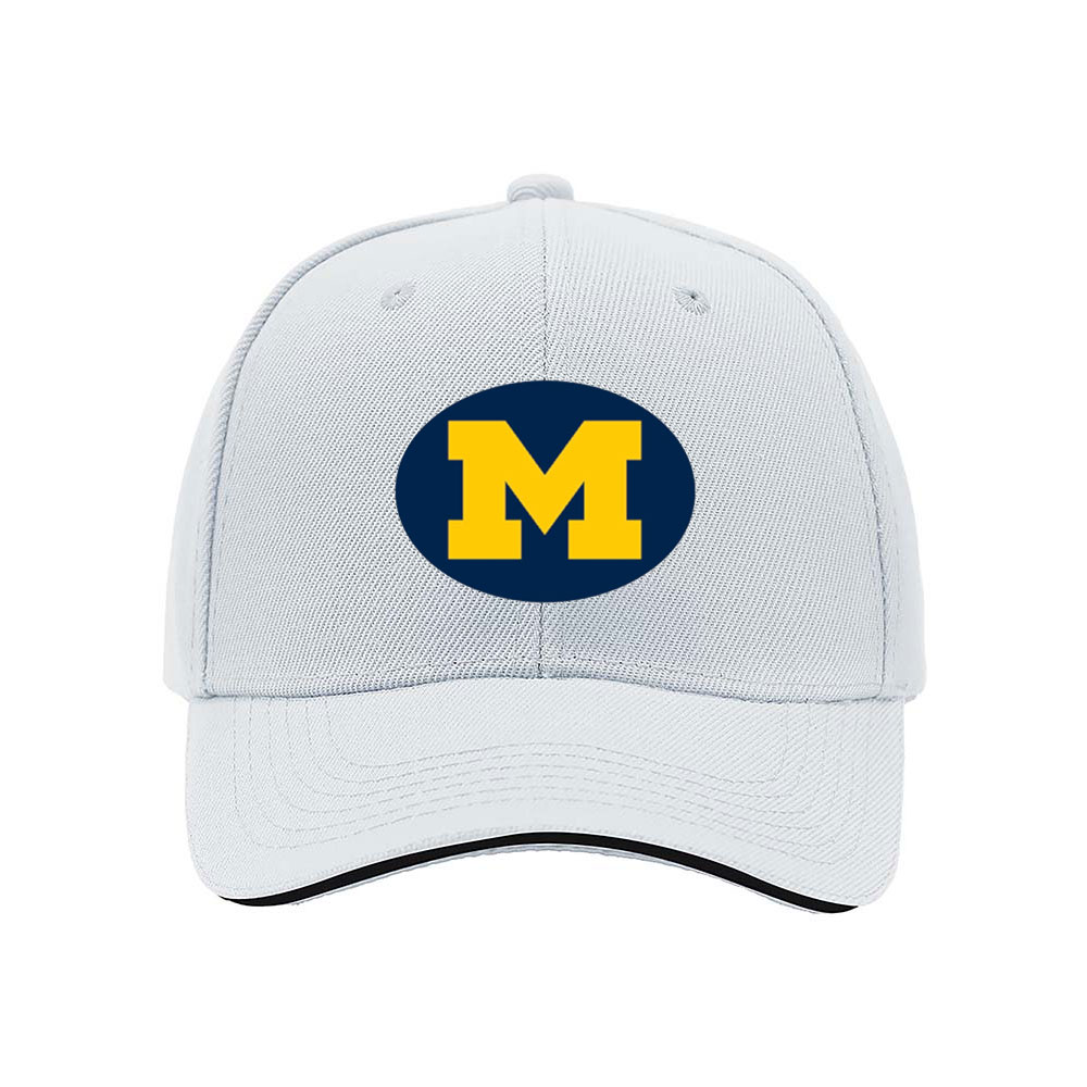 Michigan Wolverines Logo Men's Baseball Cap Black Yellow Blue Sport Gift - Image 5