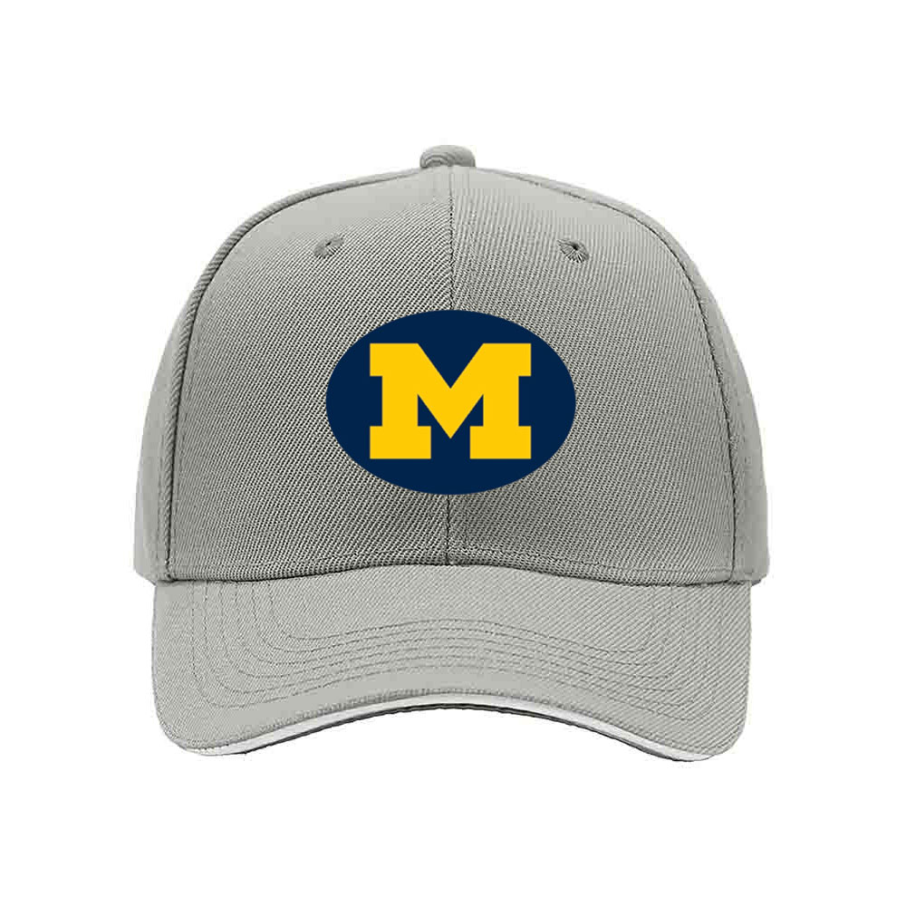 Michigan Wolverines Logo Men's Baseball Cap Black Yellow Blue Sport Gift - Image 7