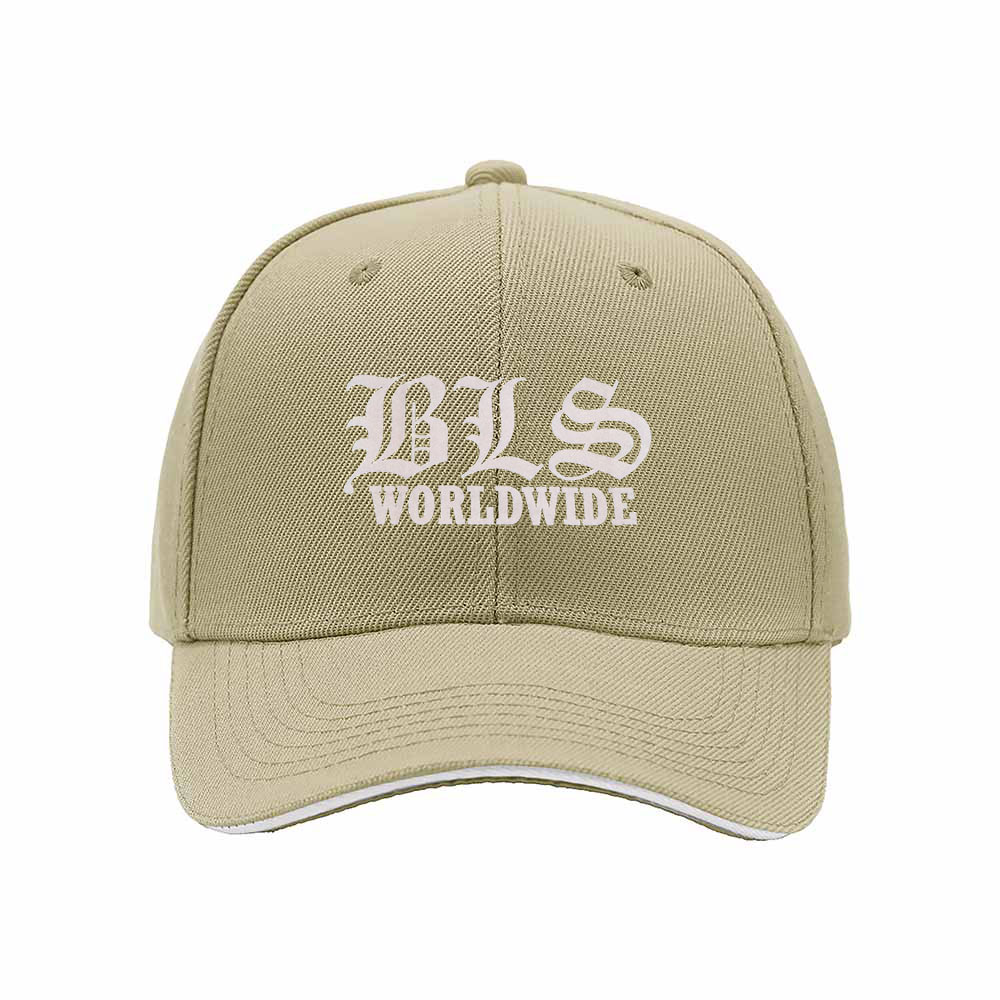 BLS Worldwide Men's Baseball Cap Black Red Trim Gift Hat - Image 4