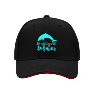 Life is Better with Dolphins Men's Baseball Cap Gift