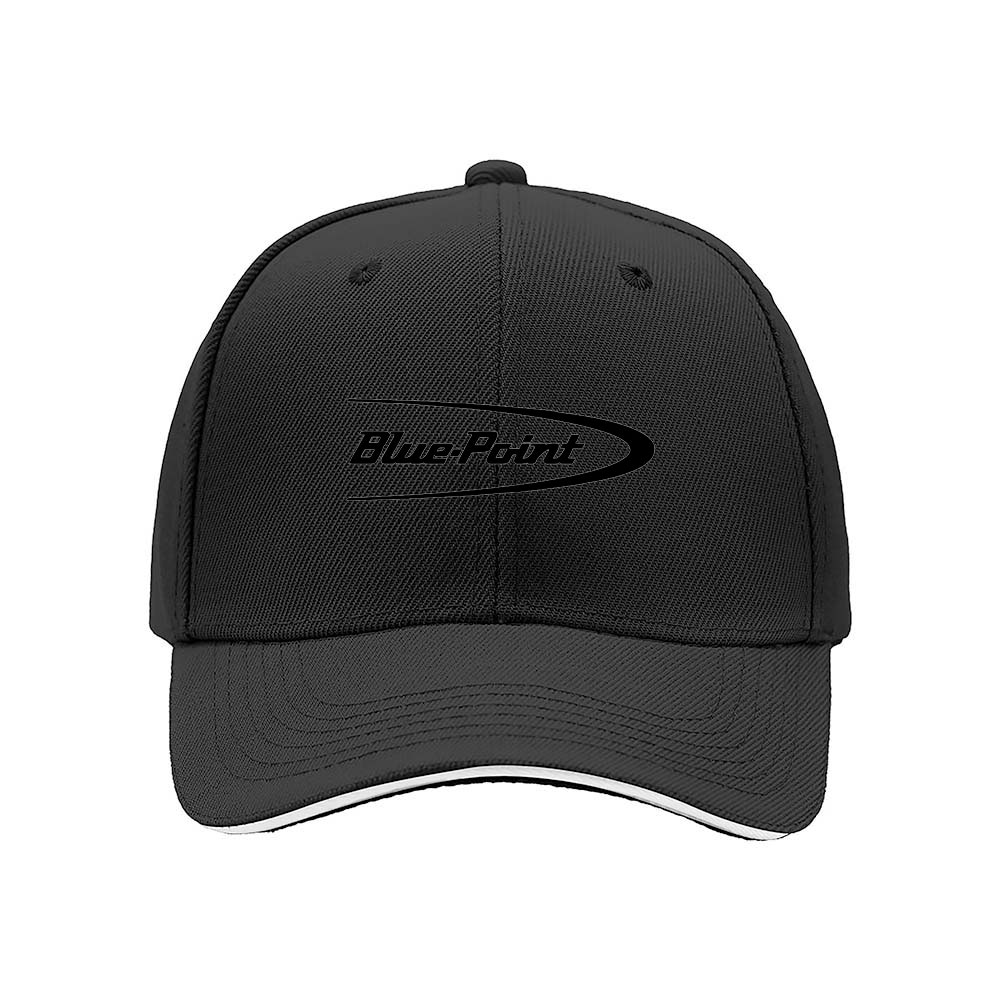 Black Blue Point Logo Baseball Cap Men Women Casual Gift Hat - Image 3