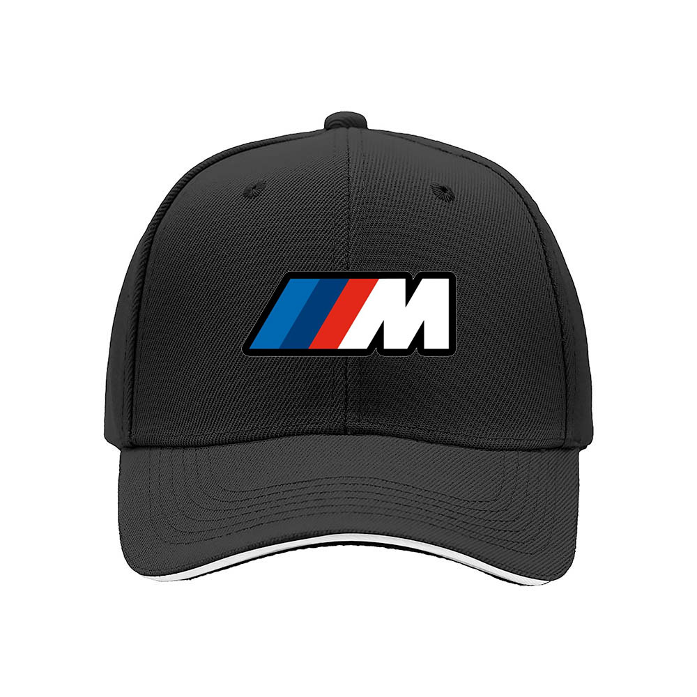 BMW M Logo Men's Baseball Cap Black Sporty Gift Hat - Image 3