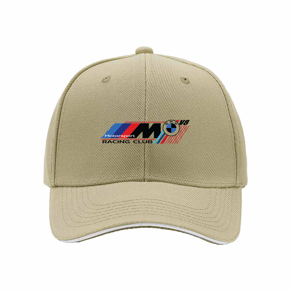 BMW M Motorsport Men's Baseball Cap Black Red Blue Logo Hat Gift - Image 4