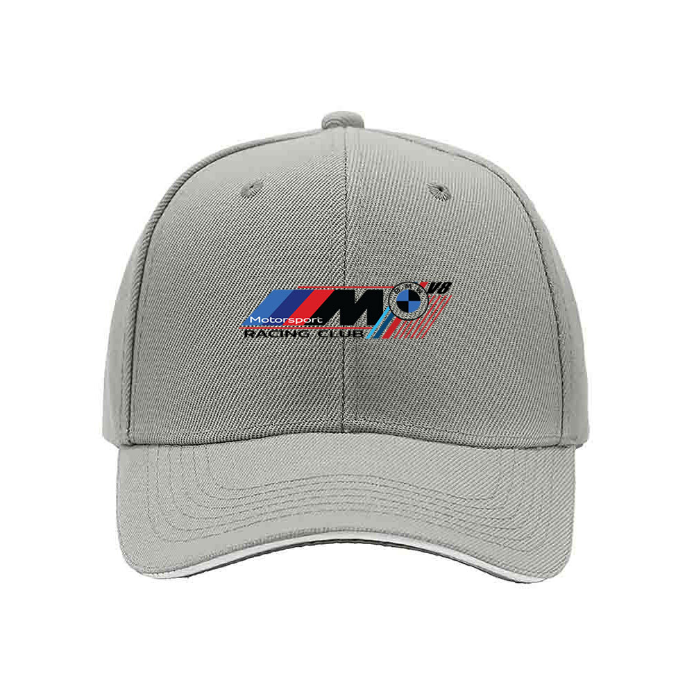 BMW M Motorsport Men's Baseball Cap Black Red Blue Logo Hat Gift - Image 7