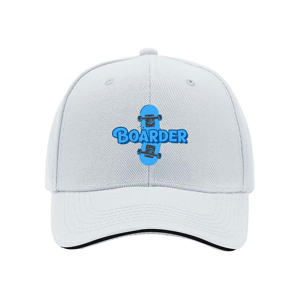 Skateboarder Blue Logo Men's Baseball Cap Gift for Skaters - Image 5