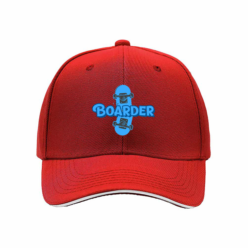 Skateboarder Blue Logo Men's Baseball Cap Gift for Skaters - Image 6