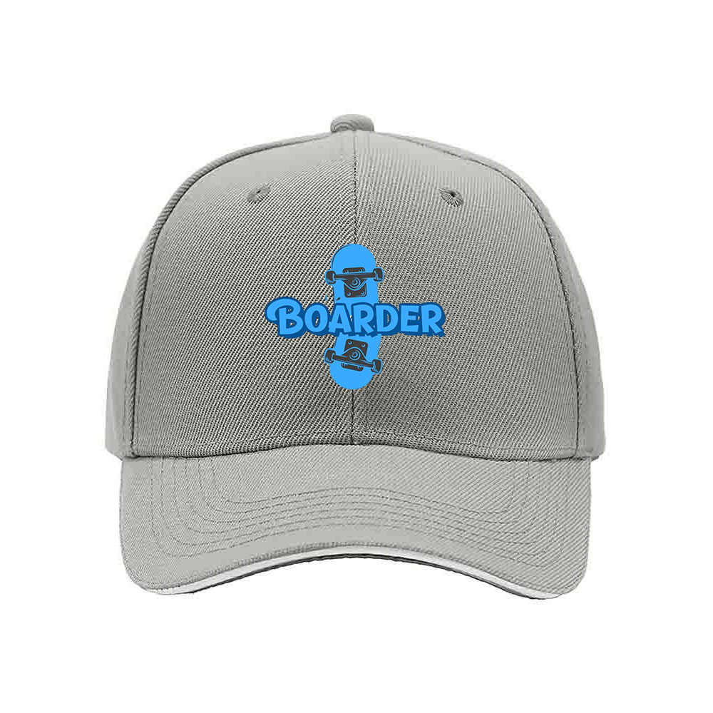 Skateboarder Blue Logo Men's Baseball Cap Gift for Skaters - Image 7