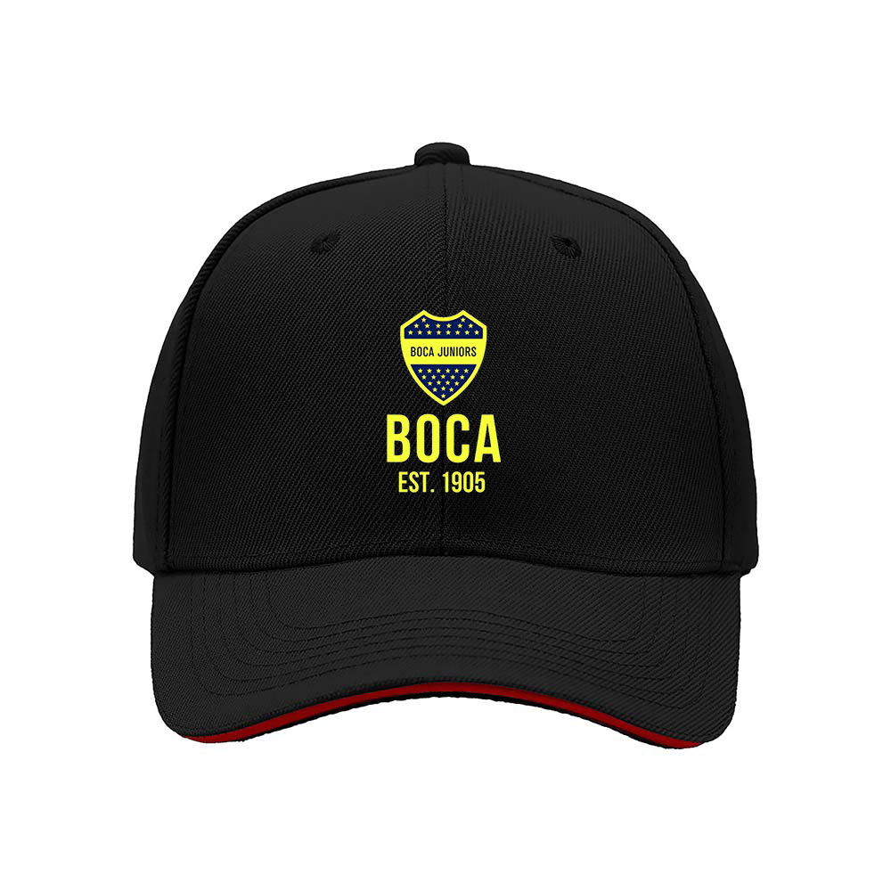 Boca Juniors Baseball Cap Men Women Fan Gift Hat Black Yellow Logo