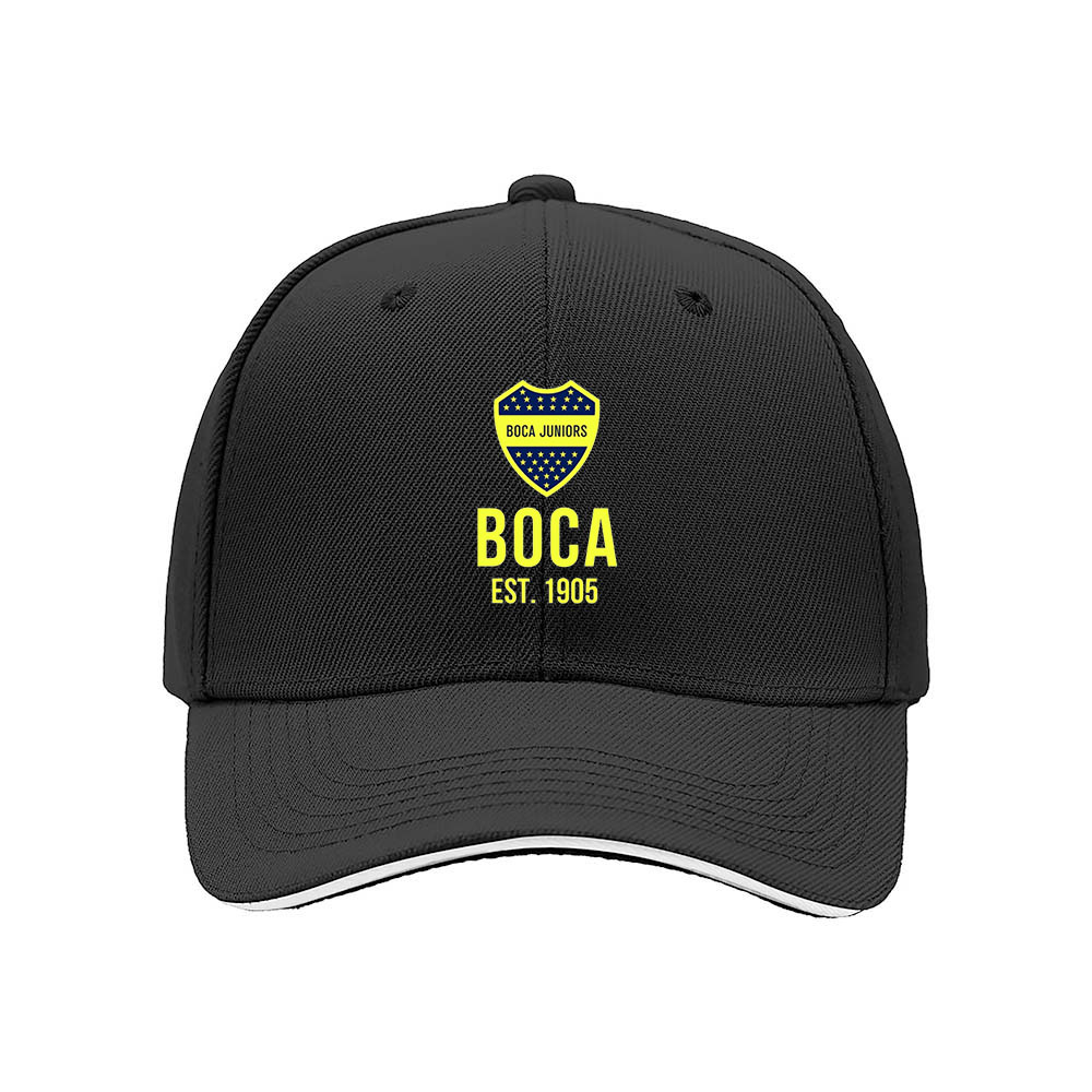 Boca Juniors Baseball Cap Men Women Fan Gift Hat Black Yellow Logo - Image 3
