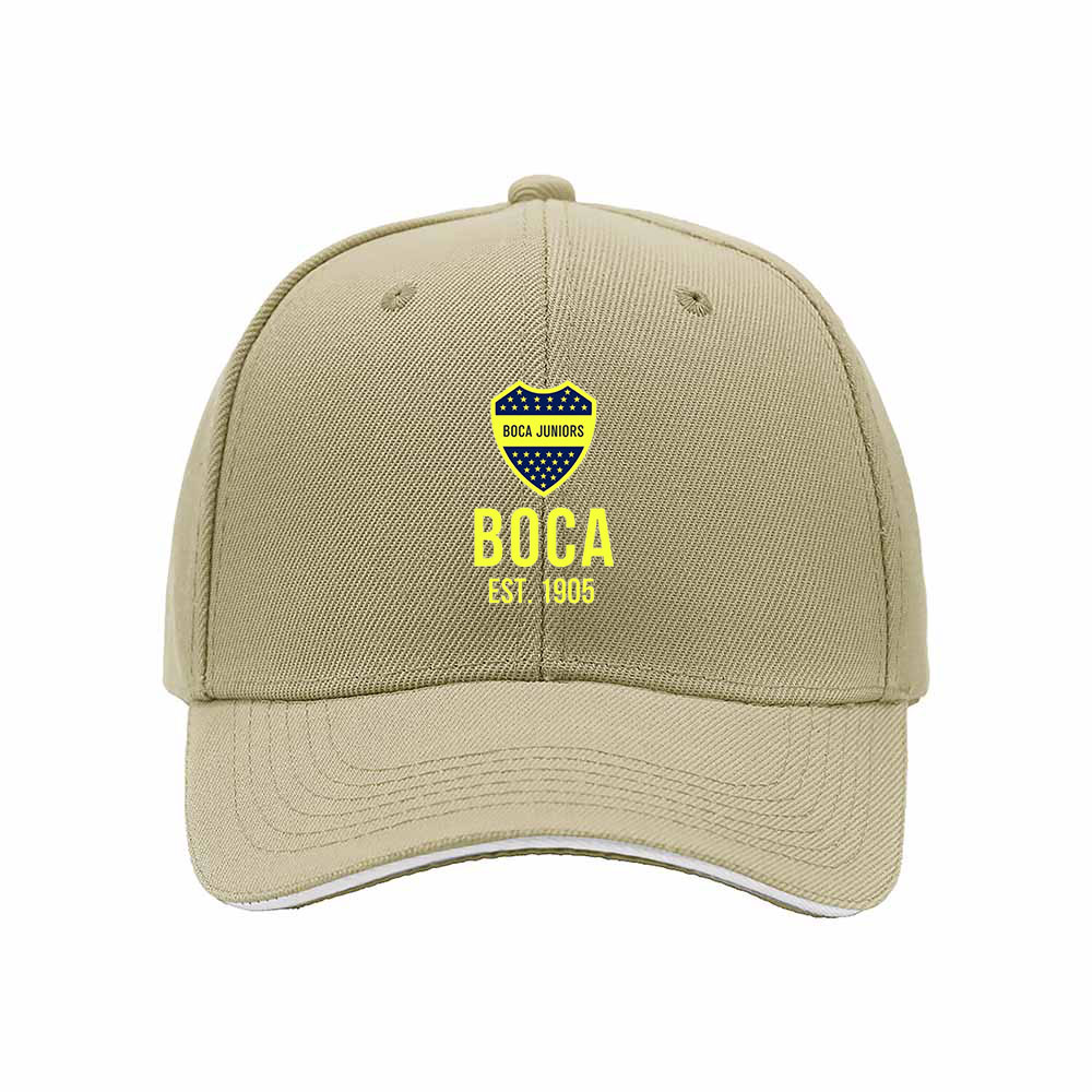 Boca Juniors Baseball Cap Men Women Fan Gift Hat Black Yellow Logo - Image 4