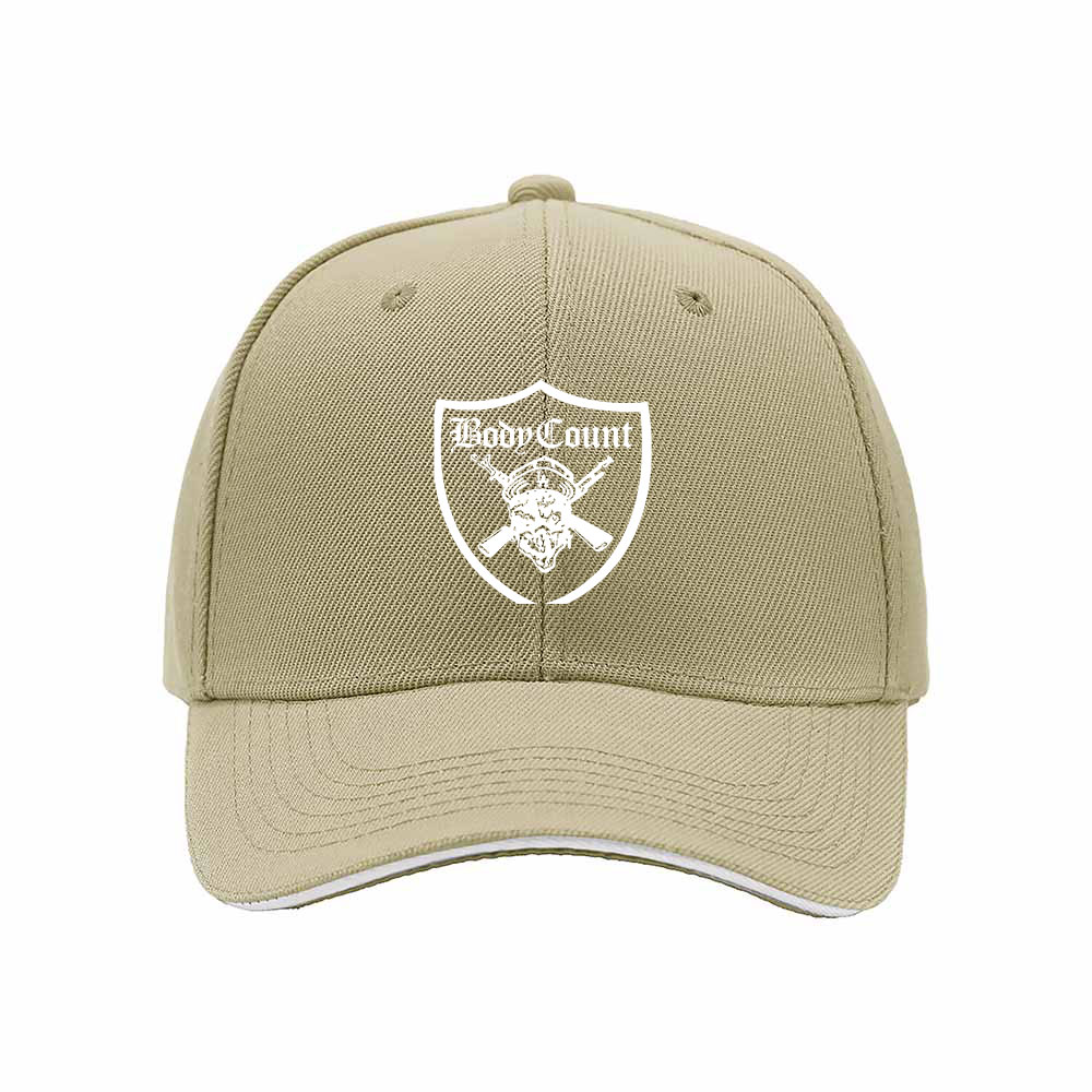 Body Count Logo Men's Baseball Cap Black Red Trim - Image 4
