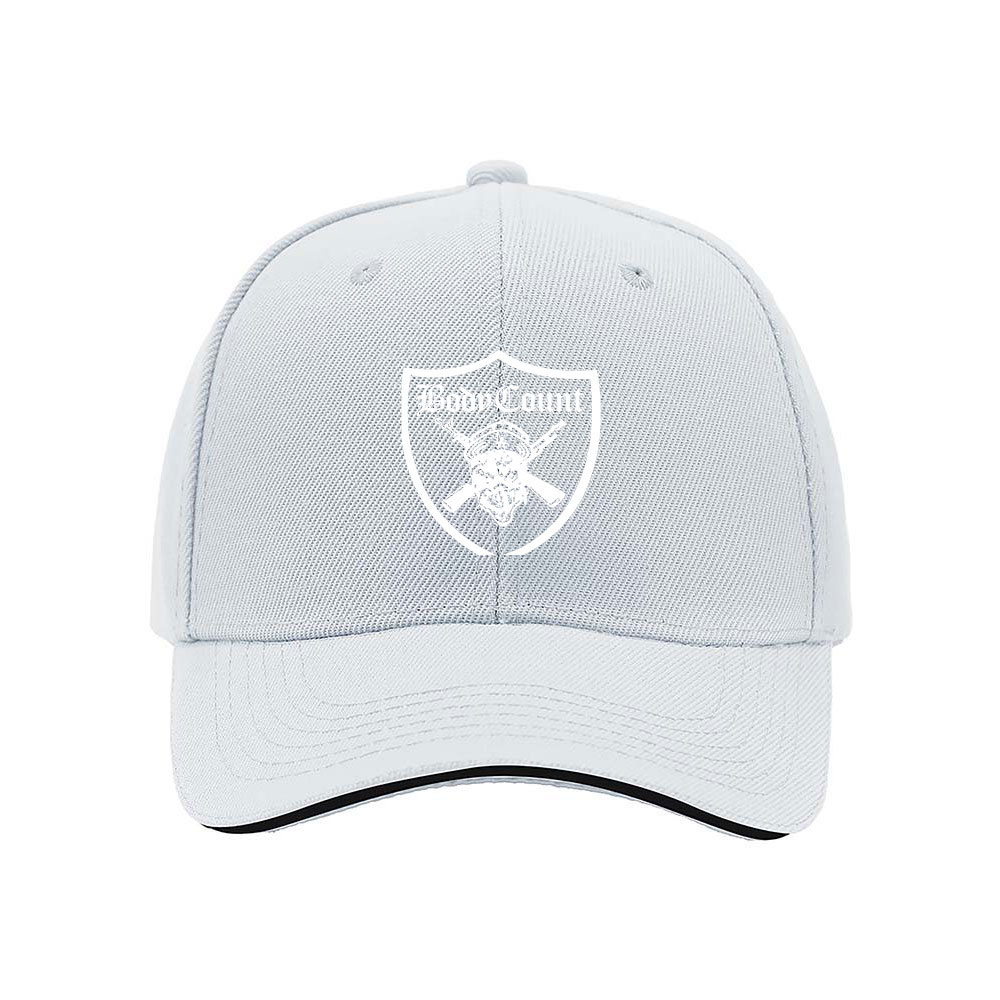 Body Count Logo Men's Baseball Cap Black Red Trim - Image 5