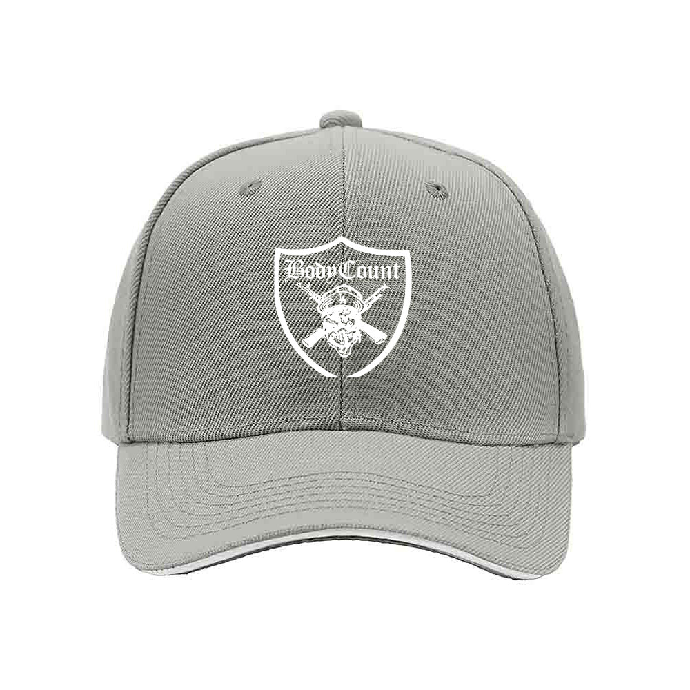 Body Count Logo Men's Baseball Cap Black Red Trim - Image 7