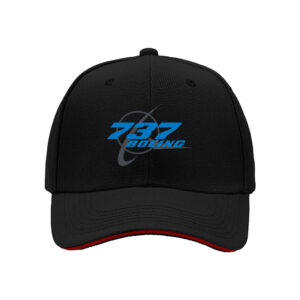 Boeing 737 Logo Men's Baseball Cap Aviation Gift Hat