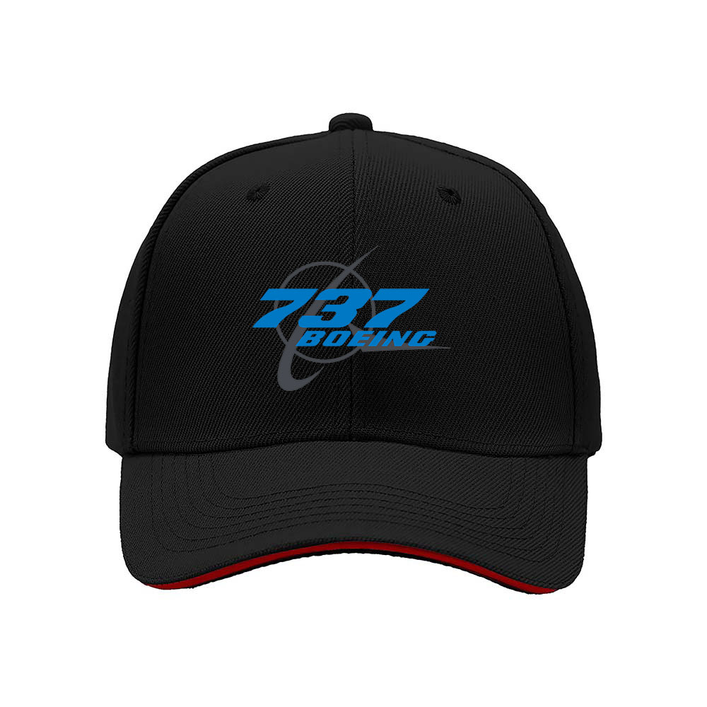 Boeing 737 Logo Men's Baseball Cap Aviation Gift Hat