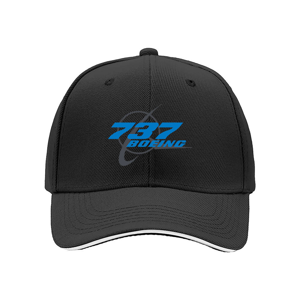 Boeing 737 Logo Men's Baseball Cap Aviation Gift Hat - Image 3