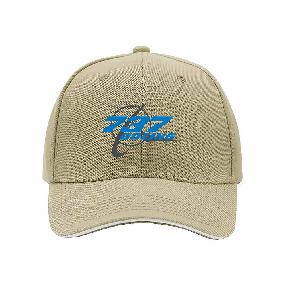Boeing 737 Logo Men's Baseball Cap Aviation Gift Hat - Image 4
