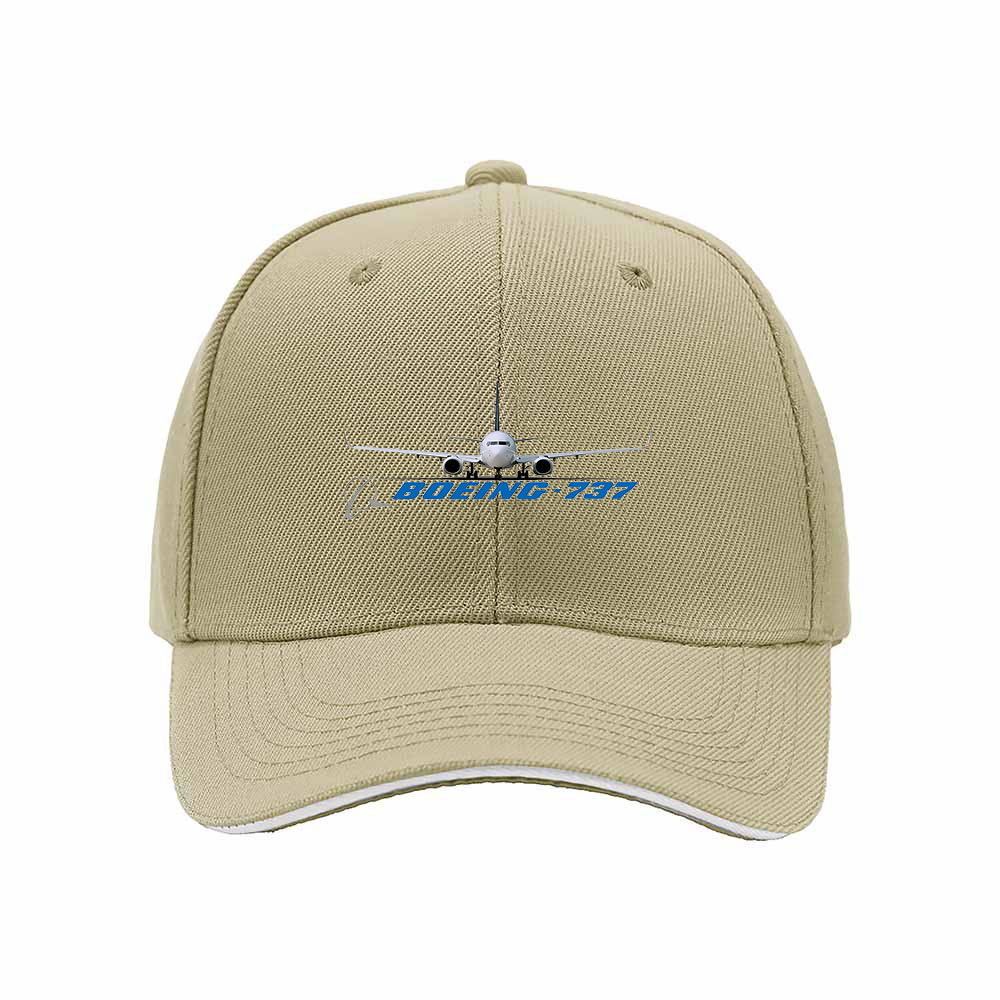 Boeing 737 Aircraft Men's Baseball Cap Aviation Gift Hat - Image 4