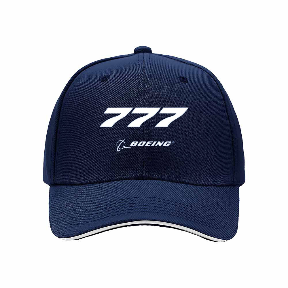 Boeing 777 Men's Baseball Cap Aviation Gift Hat - Image 2