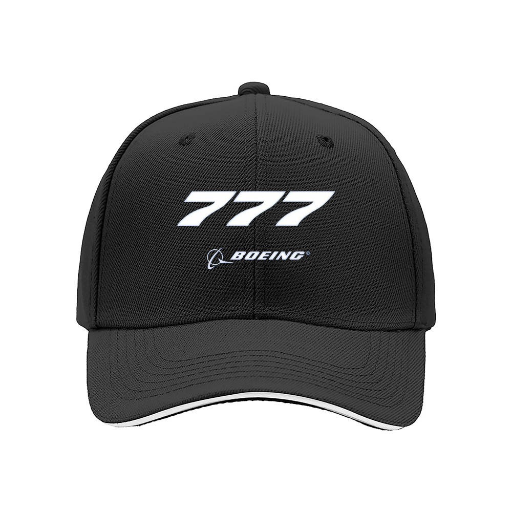Boeing 777 Men's Baseball Cap Aviation Gift Hat - Image 3