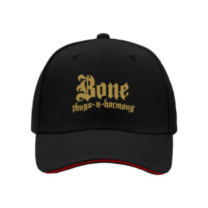 Bone Thugs N Harmony Men's Baseball Cap Black Gold Logo Hip Hop Gift Hat
