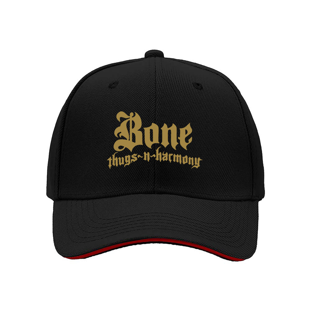 Bone Thugs N Harmony Men's Baseball Cap Black Gold Logo Hip Hop Gift Hat