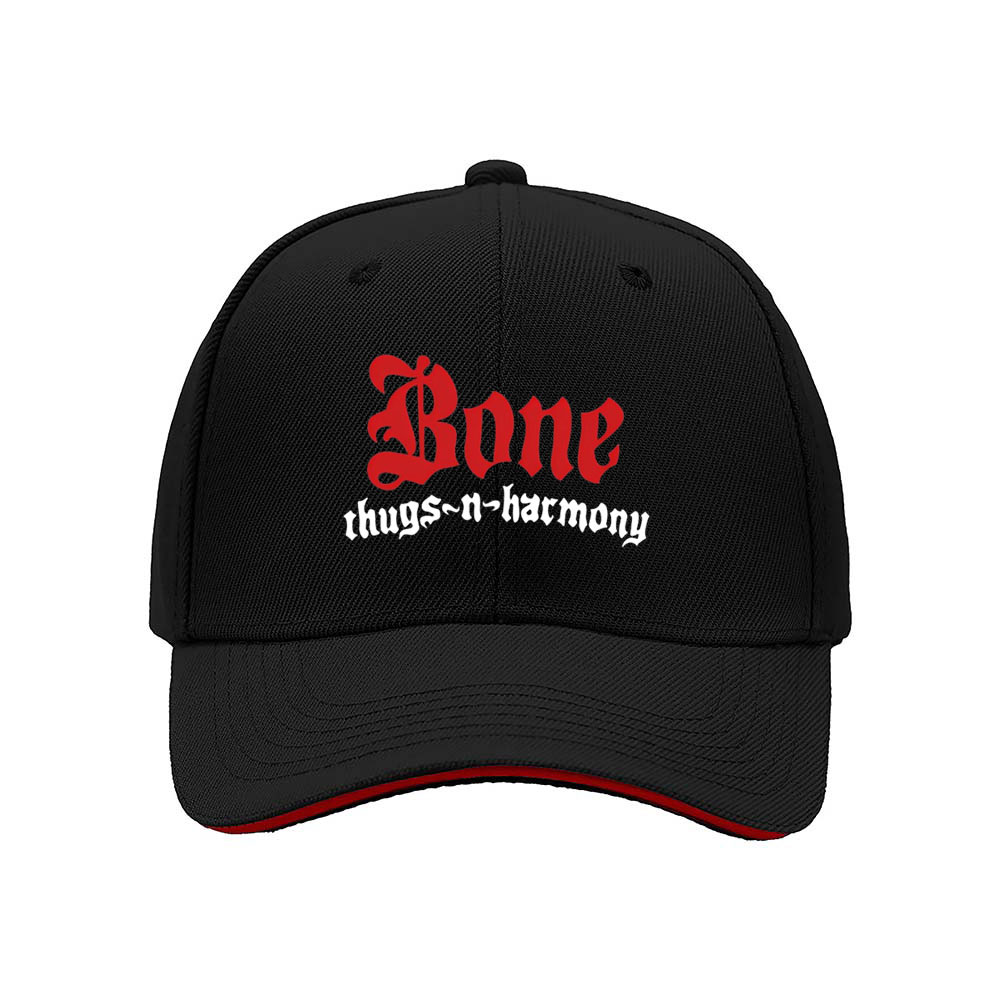 Bone Thugs N Harmony Men's Baseball Cap Red Logo Black Hat Gift