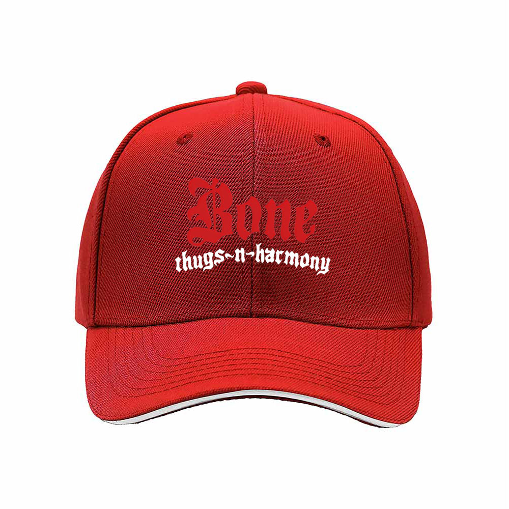 Bone Thugs N Harmony Men's Baseball Cap Red Logo Black Hat Gift - Image 6