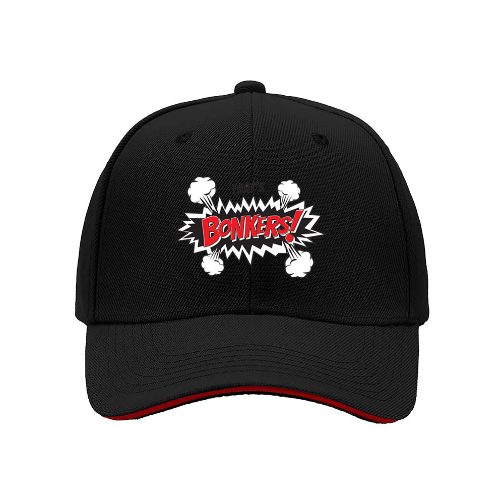 Bonkers Comic Style Men's Baseball Cap Gift for Fun Lovers