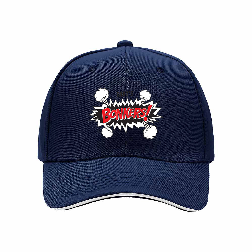 Bonkers Comic Style Men's Baseball Cap Gift for Fun Lovers - Image 2