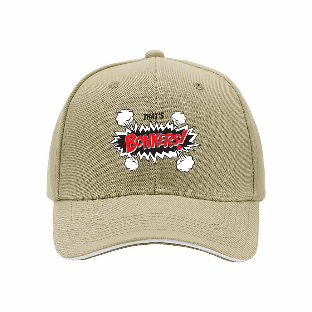Bonkers Comic Style Men's Baseball Cap Gift for Fun Lovers - Image 4