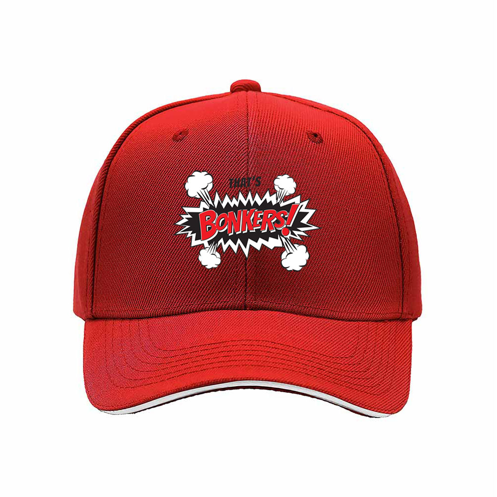 Bonkers Comic Style Men's Baseball Cap Gift for Fun Lovers - Image 6