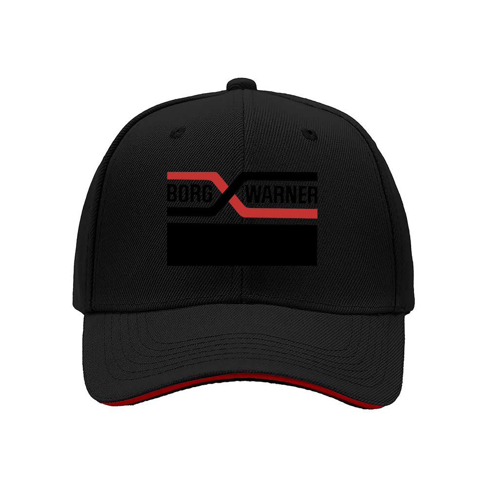 Borg Warner Logo Men's Baseball Cap Black Red Design Gift