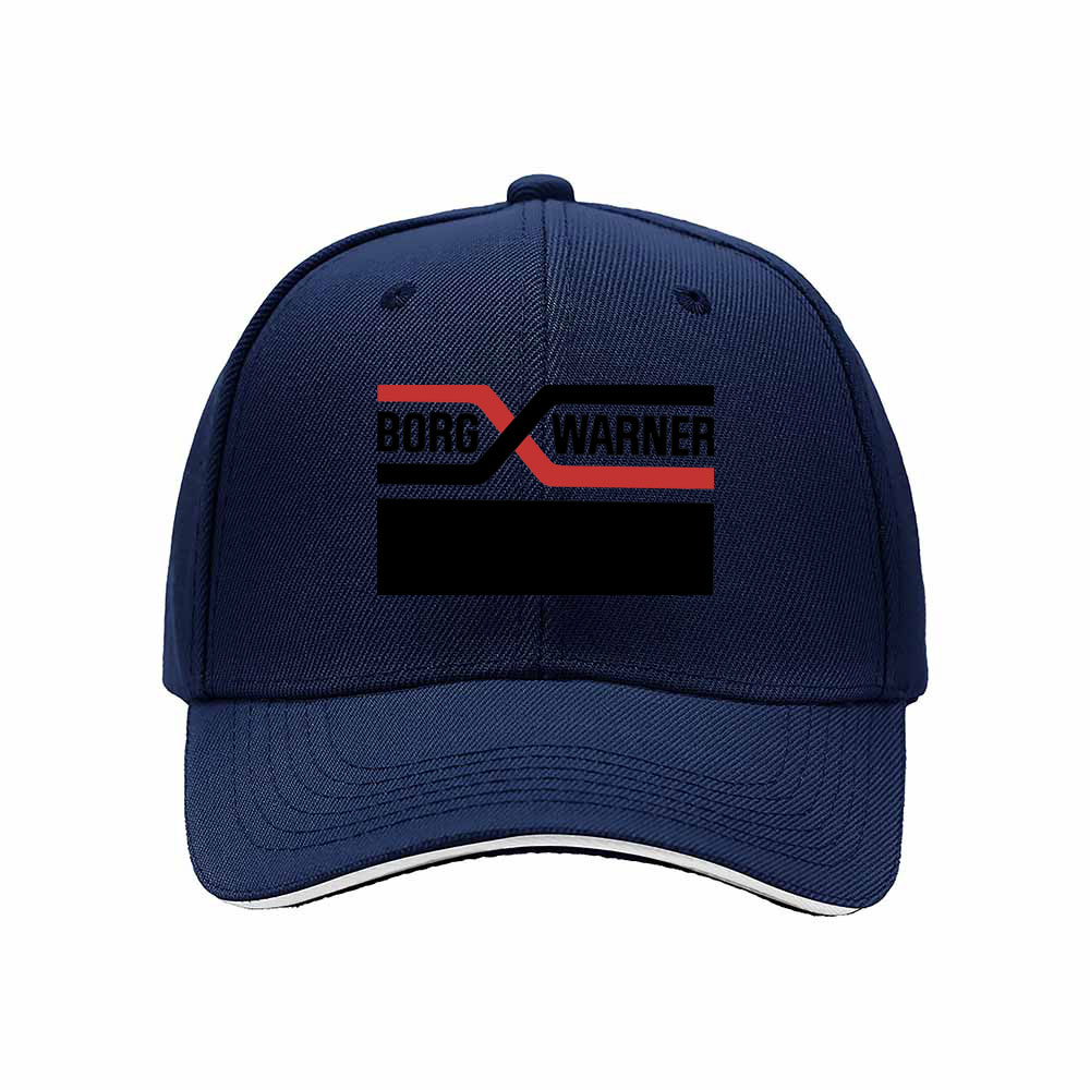 Borg Warner Logo Men's Baseball Cap Black Red Design Gift - Image 2