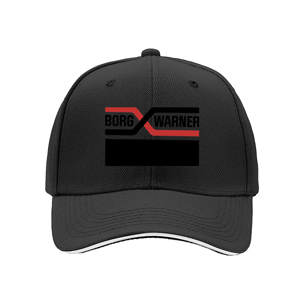 Borg Warner Logo Men's Baseball Cap Black Red Design Gift - Image 3