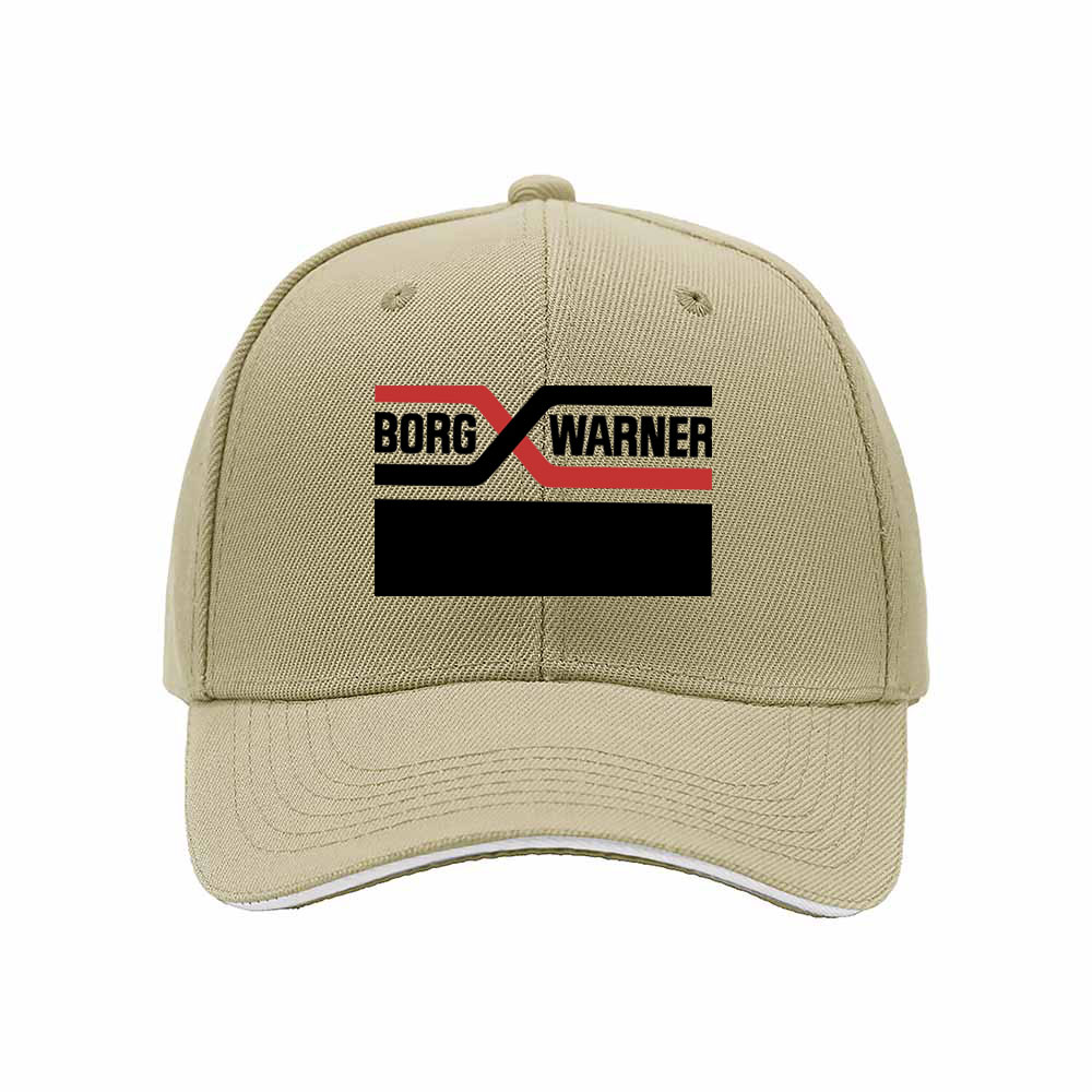 Borg Warner Logo Men's Baseball Cap Black Red Design Gift - Image 4