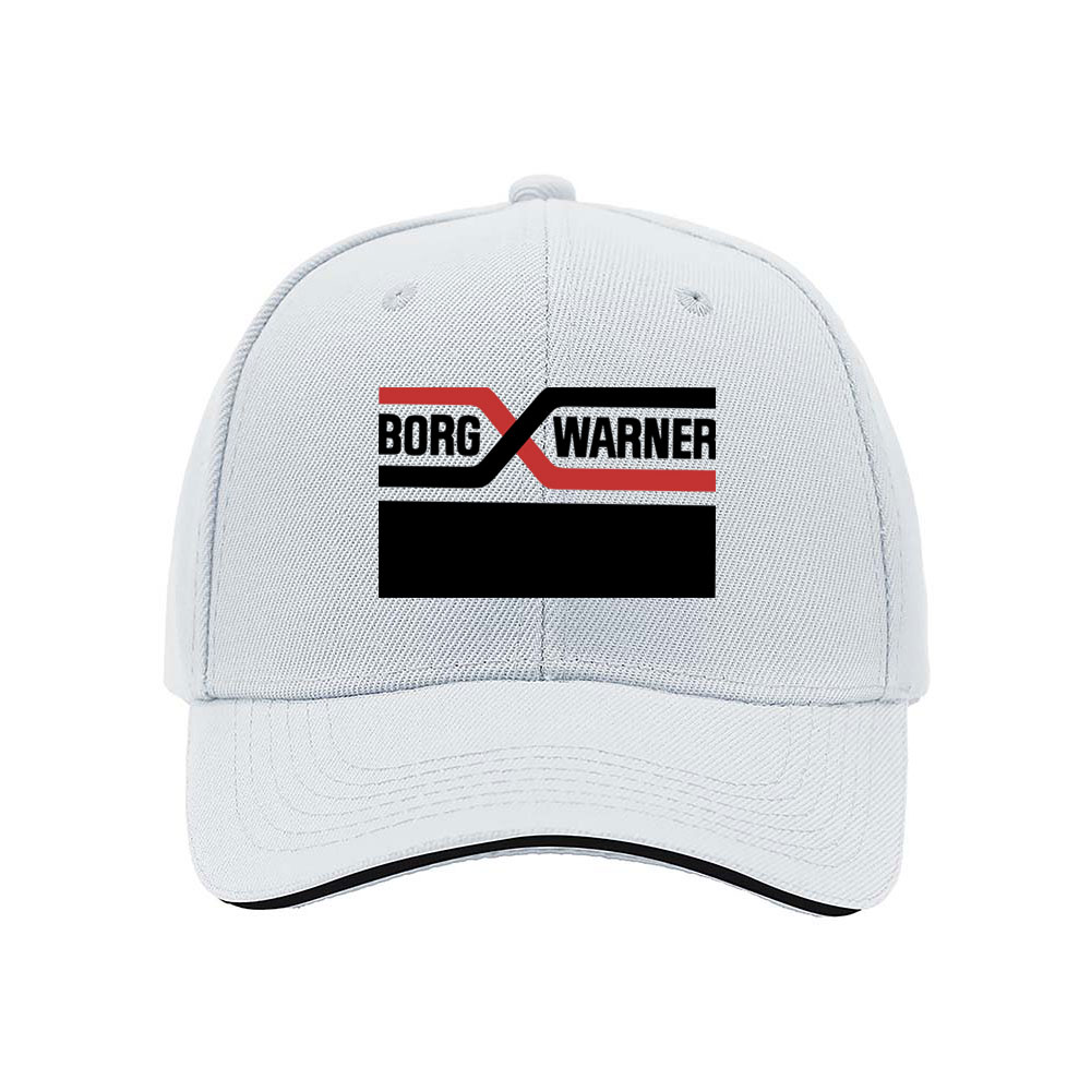 Borg Warner Logo Men's Baseball Cap Black Red Design Gift - Image 5