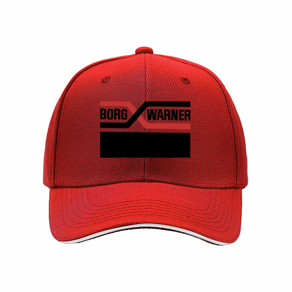 Borg Warner Logo Men's Baseball Cap Black Red Design Gift - Image 6