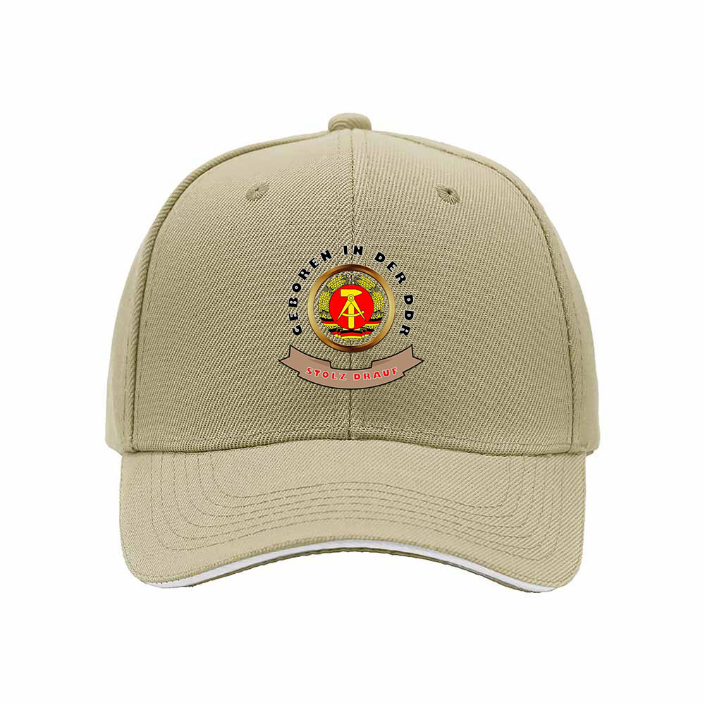 Born in GDR Men's Baseball Cap Pride of East Germany Hat - Image 4