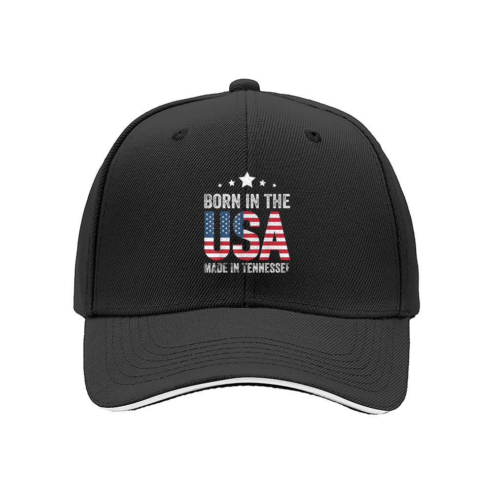 Born in the USA Made in Tennessee Men's Baseball Cap - Image 3