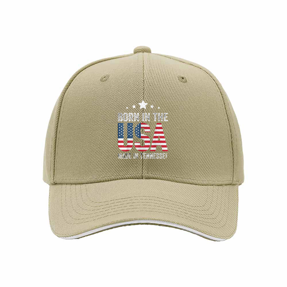 Born in the USA Made in Tennessee Men's Baseball Cap - Image 4