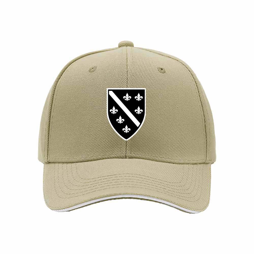 Black Baseball Cap with Fleur de Lis Crest Design for Men and Women - Image 4
