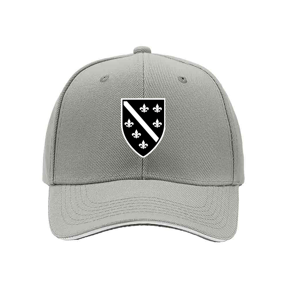 Black Baseball Cap with Fleur de Lis Crest Design for Men and Women - Image 7