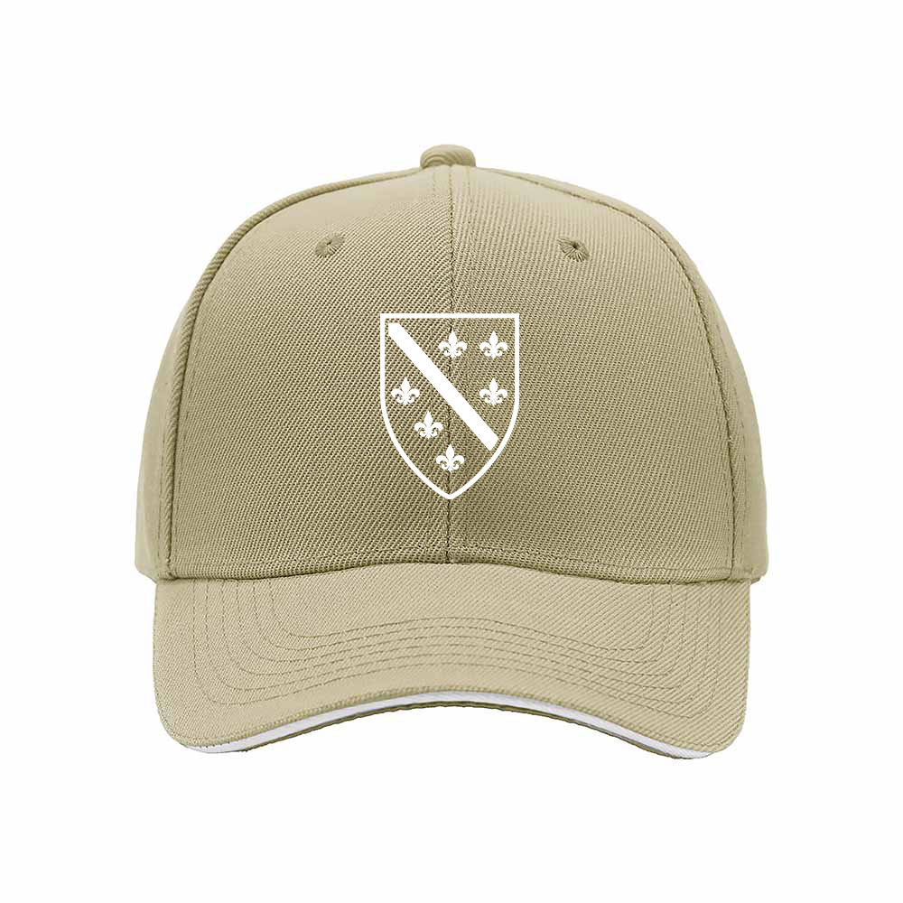 Black Baseball Cap with Fleur de Lis Shield Design for Men Women Casual Gift - Image 4